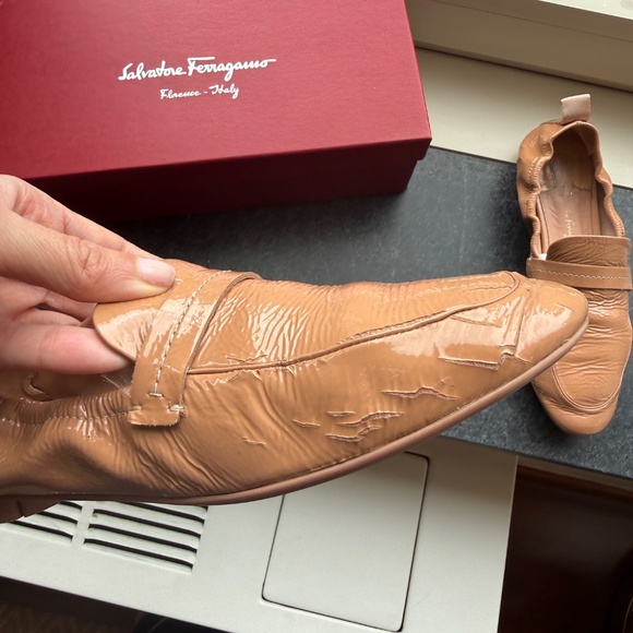 Ferragamo Beige Loaffers - Picture 4 of 6